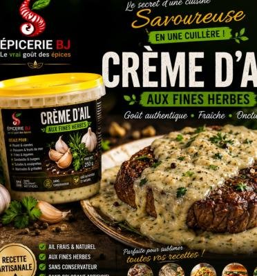 Crème d'ail aux fines herbes